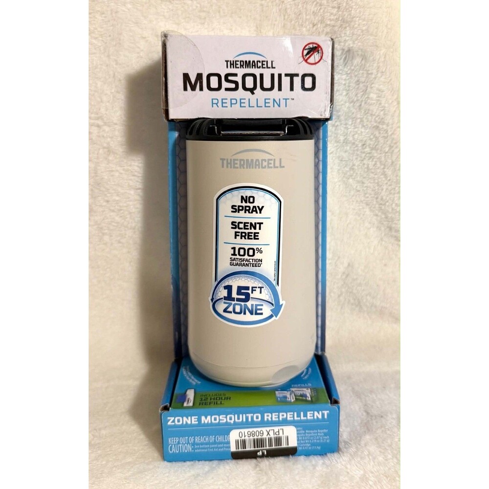 Thermacell Fuel ZoneGuard Mosquito Repeller Base Linen 12 Hr Refill New